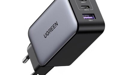 UGREEN Nexode 65W Chargeur USB C Rapide 3 Ports GaN Tech Prise USB C Compatible avec iPhone 16 Plus Pro Max 15 14 13 12 11 Galaxy S24 S23 A15 Pixel 9 8 7 iPad MacBook Air Pro M4 M3 M2 M1 (Noir)