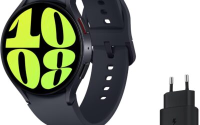 Samsung Galaxy Watch6 Montre Connectée avec Chargeur, Suivi de Santé, Suivi Sportif, 4G, 40mm, Noir, Exclusivité Amazon Version FR