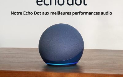 Echo Dot (Nouvelle génération) | Enceinte connectée Bluetooth et Wi-Fi au son puissant encore plus imposant, avec Alexa | Bleu marine