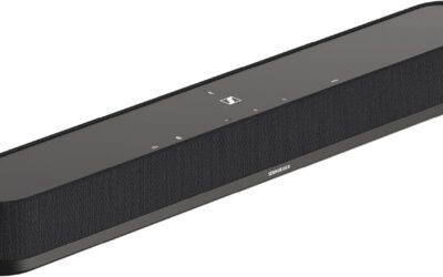 Sennheiser AMBEO Soundbar Mini – Audio 3D immersive pour la TV, Les Films et la Musique – Appareil Compact avec puissantes fonctionnalités adaptatives, connectivité Multiple et Utilisation intuitive