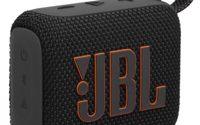 JBL GO 4, Enceinte Bluetooth ultra-portable, son JBL Pro, basses percutantes, 7 heures d\’autonomie, fonction Playtime Boost, résistante à l\’eau et à la poussière IP67, en noir