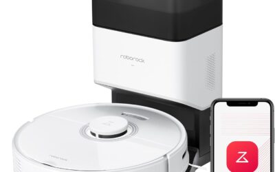 roborock Q7 Max+ Robot Aspirateur Laveur avec Station de Vidage Auto, 4200Pa Aspiration, Navigation PreciSense LiDAR, 3D Cartographie, Zones Interdites, Routines Personnalisées, Contrôle APP/Alexa