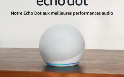 Echo Dot (Nouvelle génération) | Enceinte connectée Bluetooth et Wi-Fi au son puissant encore plus imposant, avec Alexa | Blanc