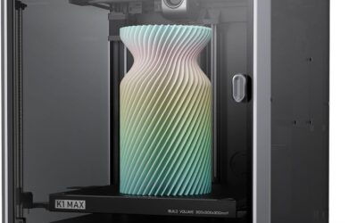 Creality Official K1 Max 2024 Nouvelle Imprimante 3D, Haute Vitesse 600mm/s Max avec Mise à Niveau Automatique, Double Refroidissement, Fonction AI Intelligente, Taille d’impression (300x300x300mm)